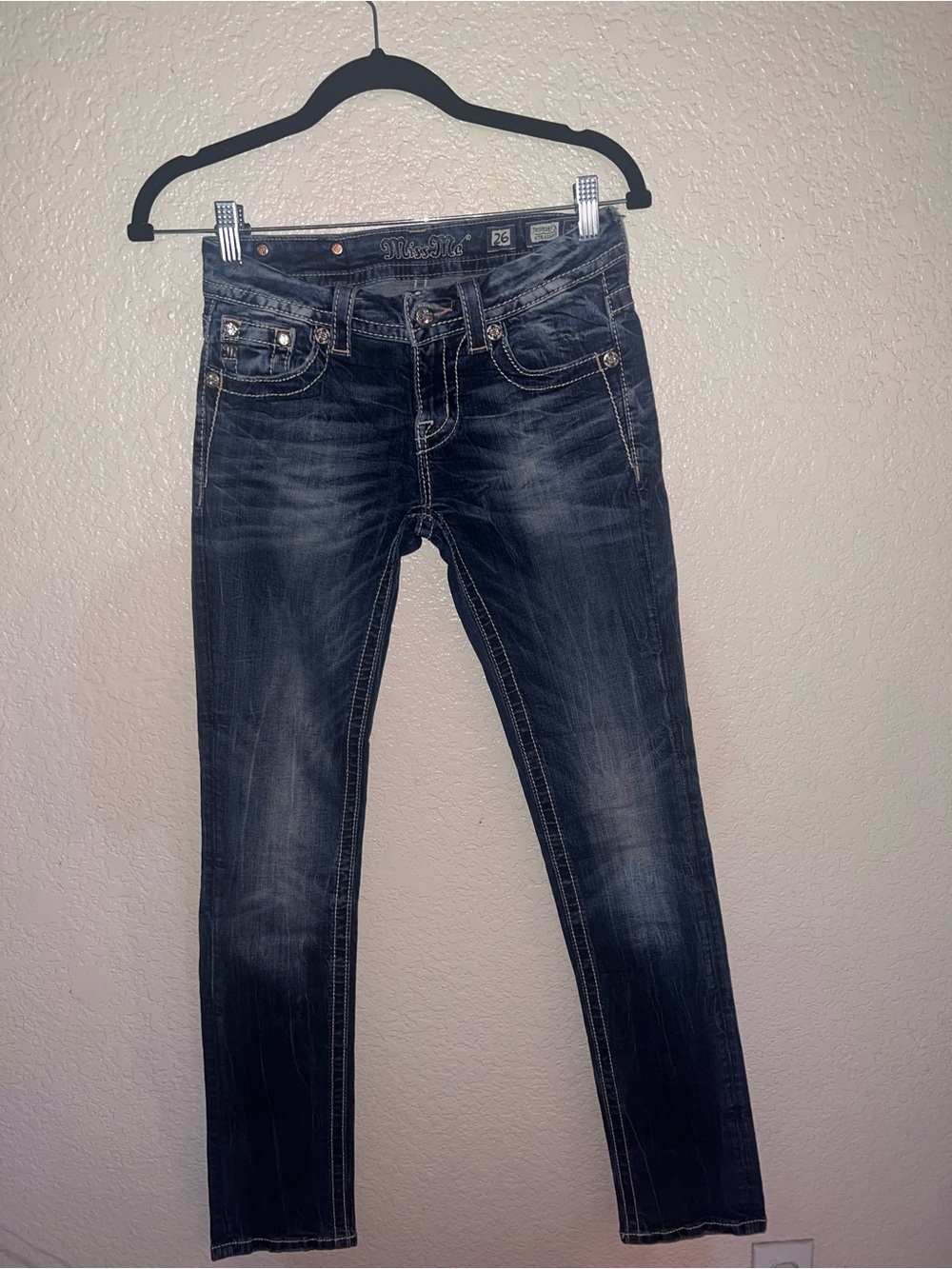 Miss Me Women's Dark Indigo Straight Jeans